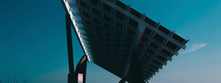 Bank of solar panels