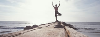 Woman doing yoga