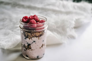 Healthy berry smoothie jar Healthy berry smoothie jar
