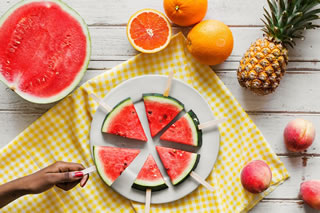 A table of different fruits