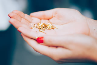 You can buy biodegradable glitter at lots of retailers