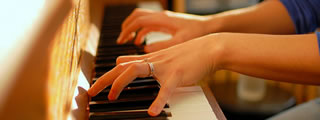 Playing piano