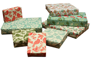 Recycled wrapping paper