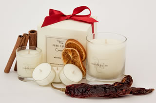 Winter spice candle