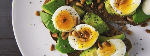 eggs and avocado on toast