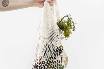 handmade net shopping bag
