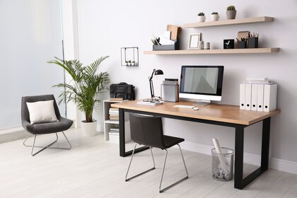 Modern and productive home office space