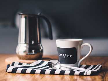 cup of coffee on table