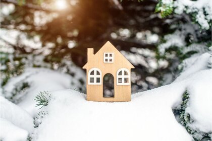 House in the snow