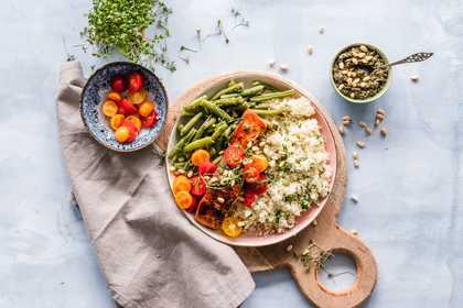 Quinoa with other natural ingredients