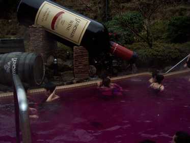 Red wine bath