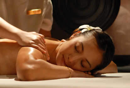 Lady having a massage
